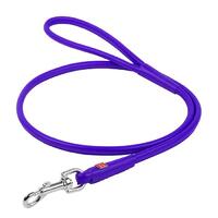 Waudog Leather Round Clip Leash W4MM - L183CM PURPLE