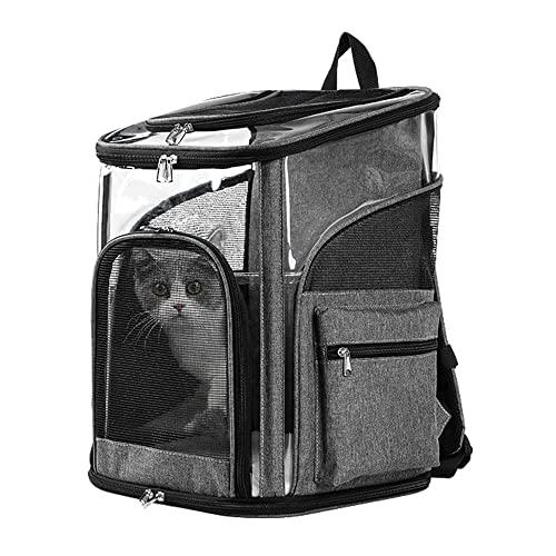 LIFEBEA Cat Pet Carrier Backpack - Dog Puppy Travel Space Carrier Bag - Intimate Design & Easy Access for Pets - Breathable & Soft Backpacks - Ideal Use for Outdoor Trip (L)